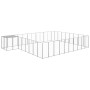 Silver kennel 25.41 m² steel by vidaXL, Dog kennels and fences - Ref: Foro24-3082235, Price: 500,01 €, Discount: %