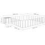 Silver kennel 25.41 m² steel by vidaXL, Dog kennels and fences - Ref: Foro24-3082235, Price: 500,01 €, Discount: %