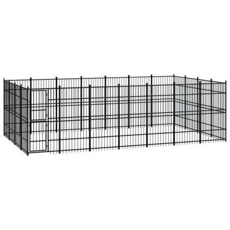 Steel outdoor kennel 25.8 m² by vidaXL, Dog kennels and fences - Ref: Foro24-3097985, Price: 1,00 €, Discount: %