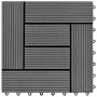 Set of 11 gray WPC tiles 30 x 30 cm, 1 square meter by vidaXL, Floors and carpets - Ref: Foro24-41551, Price: 64,24 €, Discou...