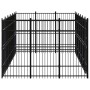 Steel outdoor kennel 16.59 m² by vidaXL, Dog kennels and fences - Ref: Foro24-3097977, Price: 1,00 €, Discount: %