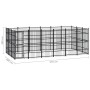 Steel outdoor kennel 16.59 m² by vidaXL, Dog kennels and fences - Ref: Foro24-3097977, Price: 1,00 €, Discount: %