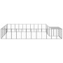 Black kennel 19.36 m² steel by vidaXL, Dog kennels and fences - Ref: Foro24-3082215, Price: 519,99 €, Discount: %