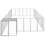 Silver kennel 26.62 m² steel by vidaXL, Dog kennels and fences - Ref: Foro24-3082224, Price: 571,47 €, Discount: %