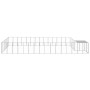 Silver kennel 26.62 m² steel by vidaXL, Dog kennels and fences - Ref: Foro24-3082224, Price: 571,47 €, Discount: %