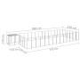 Silver kennel 26.62 m² steel by vidaXL, Dog kennels and fences - Ref: Foro24-3082224, Price: 571,47 €, Discount: %