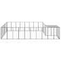 Black kennel 15.73 m² steel by vidaXL, Dog kennels and fences - Ref: Foro24-3082214, Price: 485,99 €, Discount: %