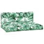 Cushions for pallets 2 units leaf print fabric by vidaXL, Cushions for chairs and sofas - Ref: Foro24-314555, Price: 74,96 €,...