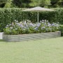 Steel flower bed silver powder coated planter 373x140x36 cm by vidaXL, Pots and planters - Ref: Foro24-319037, Price: 85,68 €...