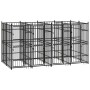 Steel outdoor kennel 7.37 m² by vidaXL, Dog kennels and fences - Ref: Foro24-3097939, Price: 1,00 €, Discount: %