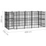 Steel outdoor kennel 9.22 m² by vidaXL, Dog kennels and fences - Ref: Foro24-3097959, Price: 1,00 €, Discount: %