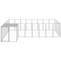 Silver kennel 10.89 m² steel by vidaXL, Dog kennels and fences - Ref: Foro24-3082232, Price: 373,83 €, Discount: %