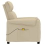 Massagesessel aus cremefarbenem Stoff von vidaXL, Elektrische Massagesessel - Ref: Foro24-348017, Preis: 144,99 €, Rabatt: %