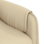 Sillón de masaje de tela color crema de vidaXL, Sillones de masaje eléctricos - Ref: Foro24-348017, Precio: 144,32 €, Descuen...