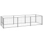 Silberner Zwinger 3 m² aus Stahl von vidaXL, Hundehütten und Zäune - Ref: Foro24-3082101, Preis: 130,74 €, Rabatt: %