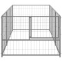 Silberner Zwinger 3 m² aus Stahl von vidaXL, Hundehütten und Zäune - Ref: Foro24-3082101, Preis: 130,74 €, Rabatt: %