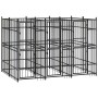 Steel outdoor kennel 5.53 m² by vidaXL, Dog kennels and fences - Ref: Foro24-3097938, Price: 1,00 €, Discount: %