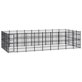 Outdoor steel kennel 33.18 m² by vidaXL, Dog kennels and fences - Ref: Foro24-3097987, Price: 1,00 €, Discount: %