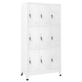 Steel locker with 9 compartments 90x45x180 cm by vidaXL, Lockers and storage cabinets - Ref: Foro24-20157, Price: 342,04 €, D...