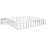 Black kennel 37.51 m² steel by vidaXL, Dog kennels and fences - Ref: Foro24-3082242, Price: 723,99 €, Discount: %