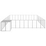 Silver kennel 31.46 m² steel by vidaXL, Dog kennels and fences - Ref: Foro24-3082247, Price: 571,47 €, Discount: %