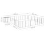 Silver kennel 31.46 m² steel by vidaXL, Dog kennels and fences - Ref: Foro24-3082247, Price: 571,47 €, Discount: %