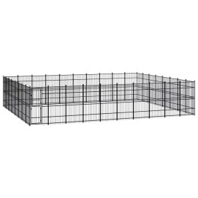 Steel outdoor kennel 73.73 m² by vidaXL, Dog kennels and fences - Ref: Foro24-3098006, Price: 2,00 €, Discount: %