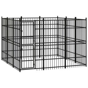 Outdoor steel dog kennel 8.29 m² by vidaXL, Dog kennels and fences - Ref: Foro24-3097974, Price: 906,93 €, Discount: %