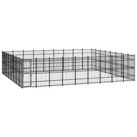 Outdoor steel dog kennel 66.36 m² by vidaXL, Dog kennels and fences - Ref: Foro24-3098005, Price: 2,00 €, Discount: %