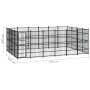 Steel outdoor kennel 22.12 m² by vidaXL, Dog kennels and fences - Ref: Foro24-3097984, Price: 1,00 €, Discount: %