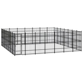 Steel outdoor kennel 45.16 m² by vidaXL, Dog kennels and fences - Ref: Foro24-3098000, Price: 2,00 €, Discount: %