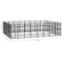 Outdoor steel dog kennel 44.24 m² by vidaXL, Dog kennels and fences - Ref: Foro24-3097997, Price: 2,00 €, Discount: %