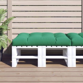 Gartensitzkissen aus grünem Stoff 120x80x12 cm von vidaXL, Kissen für Stühle und Sofas - Ref: Foro24-314417, Preis: 30,99 €, ...