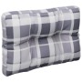 Cushions for pallets, 2 units, gray checkered fabric by vidaXL, Cushions for chairs and sofas - Ref: Foro24-314497, Price: 22...