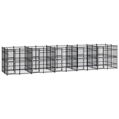 Outdoor steel dog kennel 18.43 m² by vidaXL, Dog kennels and fences - Ref: Foro24-3098013, Price: 2,00 €, Discount: %