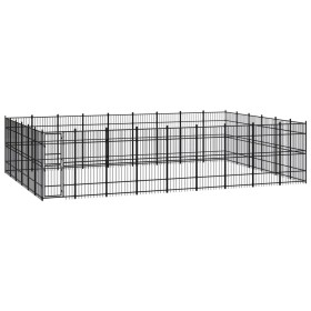 Steel outdoor kennel 49.77 m² by vidaXL, Dog kennels and fences - Ref: Foro24-3097998, Price: 2,00 €, Discount: %