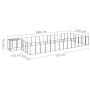 Black kennel 26.62 m² steel by vidaXL, Dog kennels and fences - Ref: Foro24-3082217, Price: 634,99 €, Discount: %