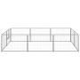 Silver kennel 6 m² steel by vidaXL, Dog kennels and fences - Ref: Foro24-3082119, Price: 147,16 €, Discount: %