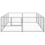 Silver kennel 6 m² steel by vidaXL, Dog kennels and fences - Ref: Foro24-3082119, Price: 147,16 €, Discount: %