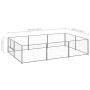 Silver kennel 6 m² steel by vidaXL, Dog kennels and fences - Ref: Foro24-3082119, Price: 147,16 €, Discount: %