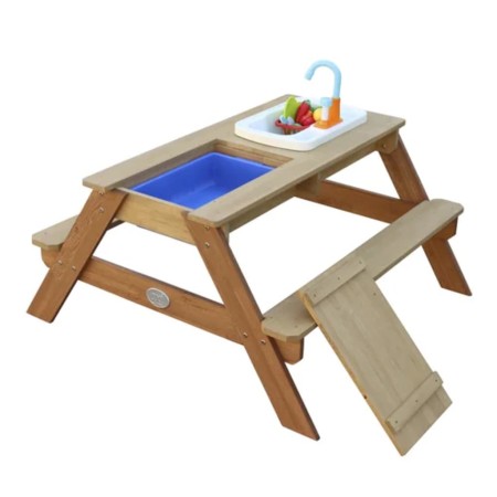 AXI Emily Sand and Water Picnic Table with Brown Toy Kitchen by AXI, water tables - Ref: Foro24-441657, Price: 135,35 €, Disc...