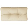 Cojín para palets de tela beige 70x40x12 cm de vidaXL, Cojines para sillas y sofás - Ref: Foro24-314451, Precio: 25,99 €, Des...