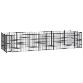 Outdoor steel dog kennel 27.65 m² by vidaXL, Dog kennels and fences - Ref: Foro24-3097981, Price: 1,00 €, Discount: %