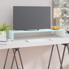 TV stand / Monitor riser green glass 90x30x13 cm by vidaXL, TV Furniture - Ref: Foro24-244146, Price: 83,57 €, Discount: %