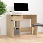 Sonoma oak plywood desk 100x50x75 cm by vidaXL, Desks - Ref: Foro24-811496, Price: 95,89 €, Discount: %