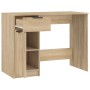 Escritorio madera contrachapada color roble Sonoma 100x50x75 cm de vidaXL, Escritorios - Ref: Foro24-811496, Precio: 98,35 €,...