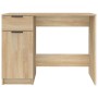 Escritorio madera contrachapada color roble Sonoma 100x50x75 cm de vidaXL, Escritorios - Ref: Foro24-811496, Precio: 98,35 €,...