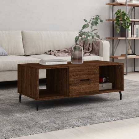 Couchtisch aus braunem Eichensperrholz, 102 x 50 x 40 cm von vidaXL, Couchtisch - Ref: Foro24-829323, Preis: 49,28 €, Rabatt: %