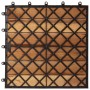 Terrace tiles vertical design 10 units acacia 30x30 cm by vidaXL, Floors and carpets - Ref: Foro24-41584, Price: 48,18 €, Dis...