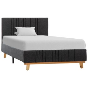 Dark gray fabric bed frame 90x200 cm by vidaXL, Beds and slatted bases - Ref: Foro24-286619, Price: 194,99 €, Discount: %